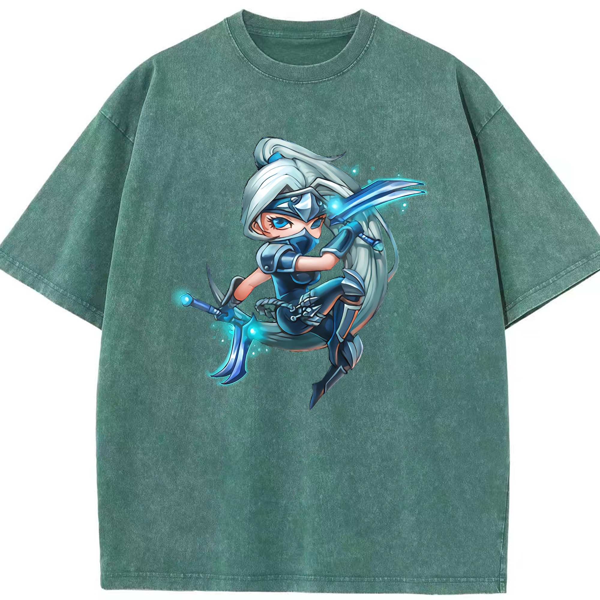 リーグ・オブ・レジェンド League of Legends LOL 綿100% ヴィンテージ風 半袖Tシャツ（フロントプリント）